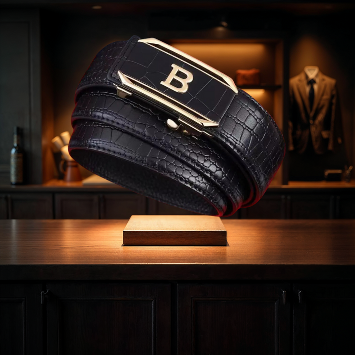 The Signature “B” Embossed Auto-Lock Belt