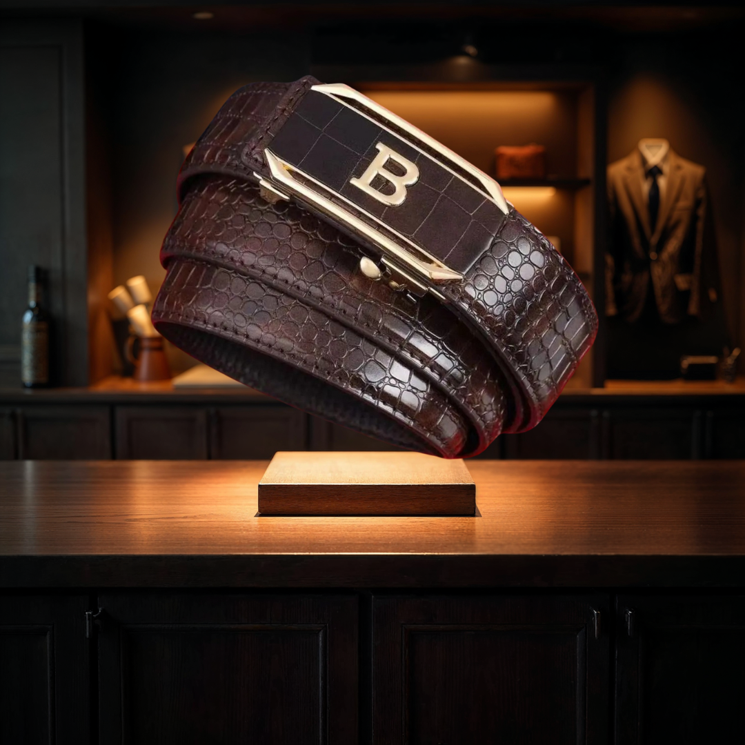 The Signature “B” Embossed Auto-Lock Belt