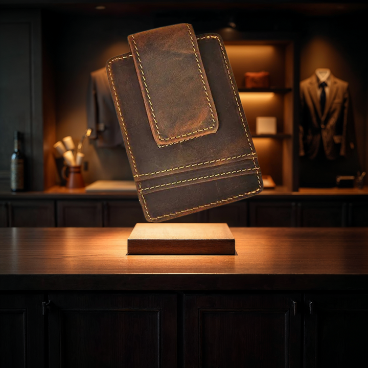 The Thatcher Leather Money Clip Wallet
