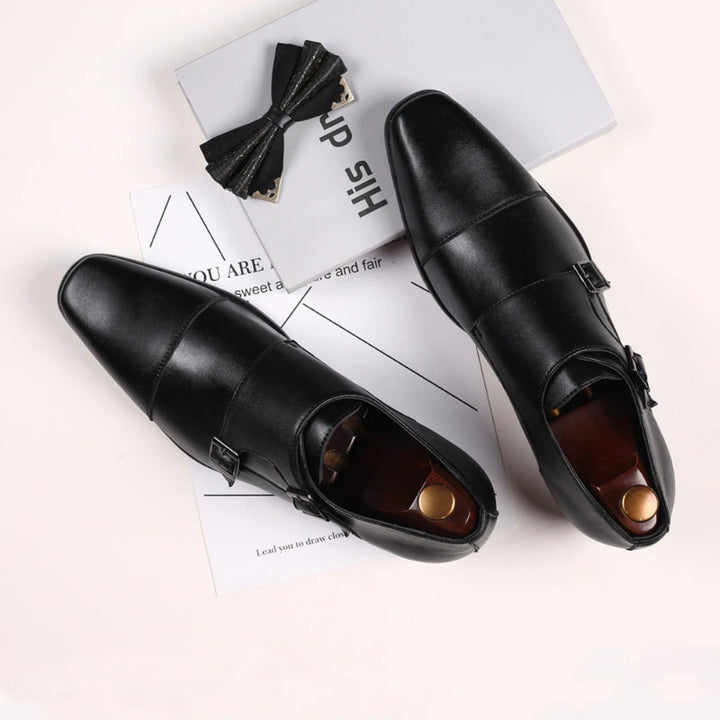 Dress Shoes for Men Black Square Toe Men Party Wedding Shoes Luxury High Quality Business Casual Men Shoes Elegant Oxfords 39-48