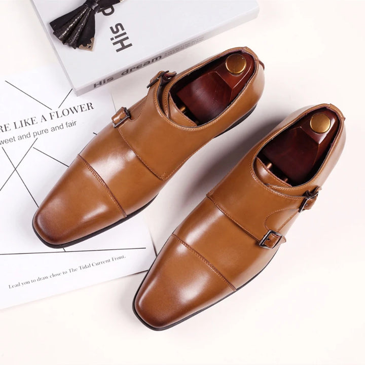 Dress Shoes for Men Black Square Toe Men Party Wedding Shoes Luxury High Quality Business Casual Men Shoes Elegant Oxfords 39-48