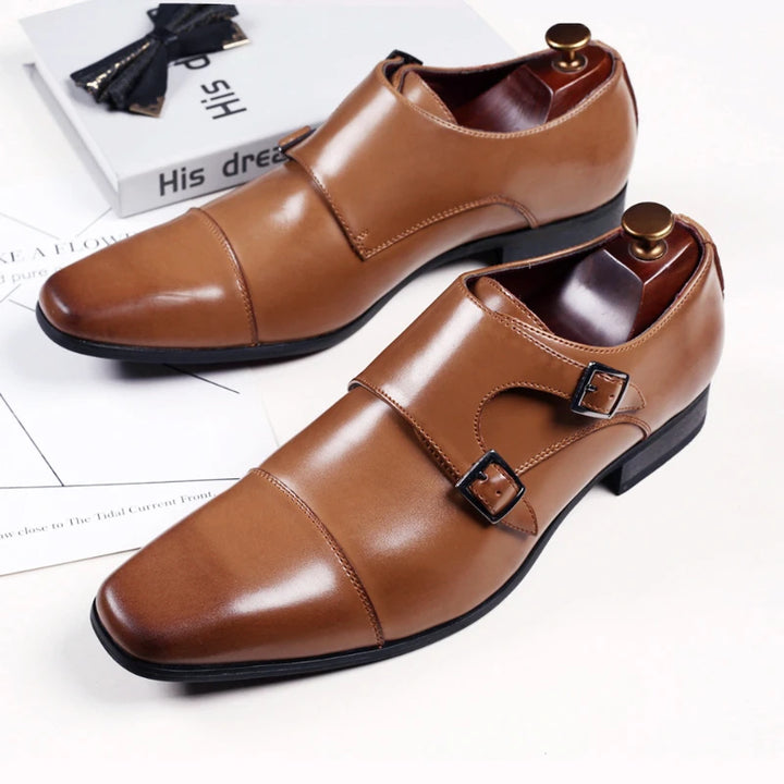 Dress Shoes for Men Black Square Toe Men Party Wedding Shoes Luxury High Quality Business Casual Men Shoes Elegant Oxfords 39-48